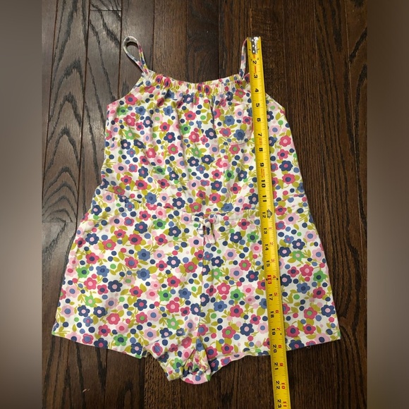 Mini Boden Girls 7-8Y Floral Romper/Jumpsuit with Pockets & Waist Tie - VGUC! - Picture 9 of 10
